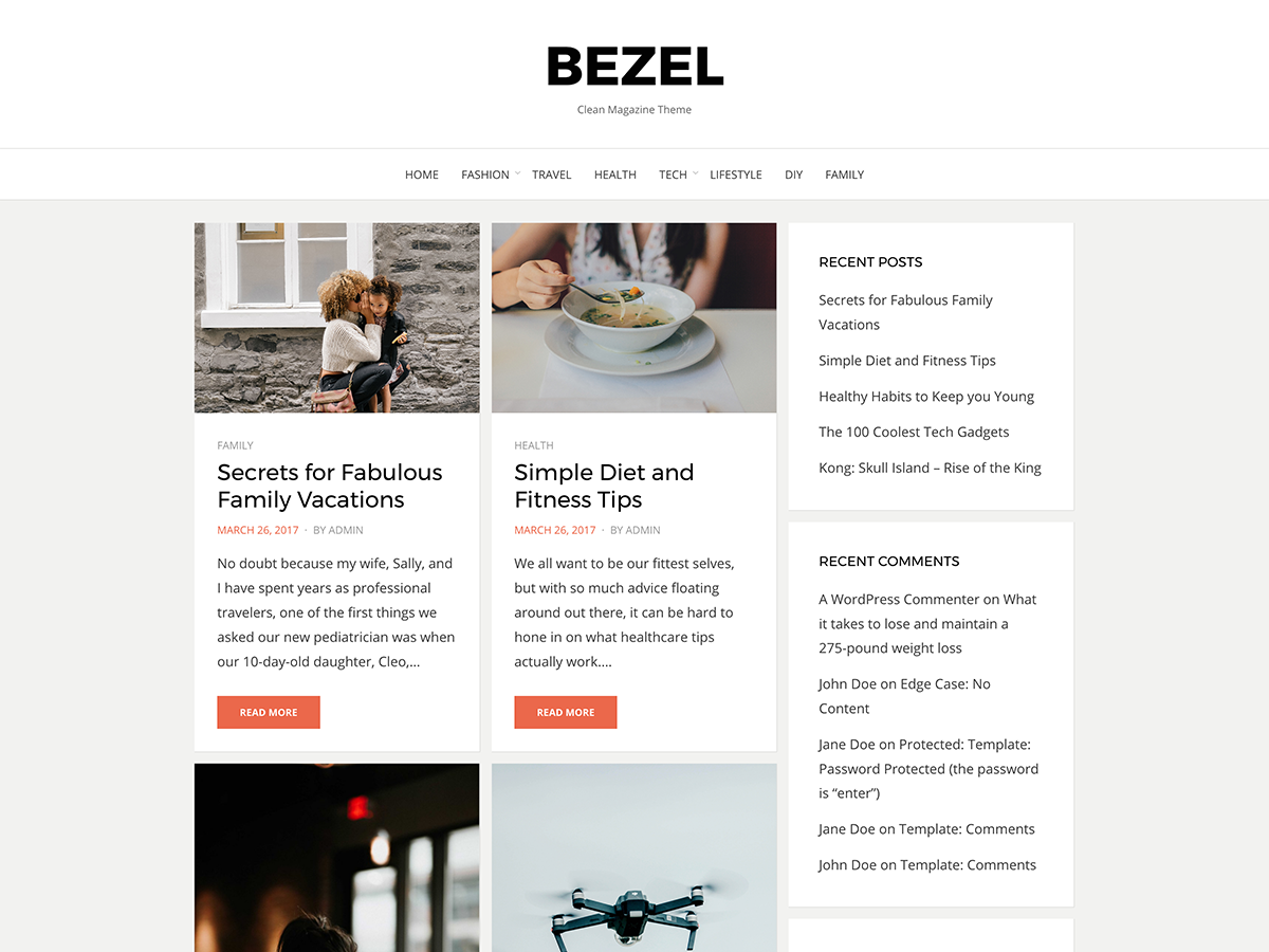 Bezel Free Magazine WordPress Theme