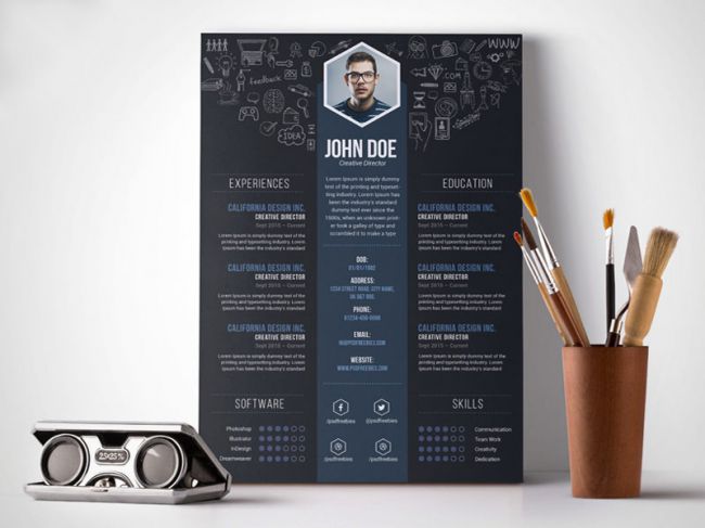 34 Best Modern Design Resume Templates - SimpleFreeThemes