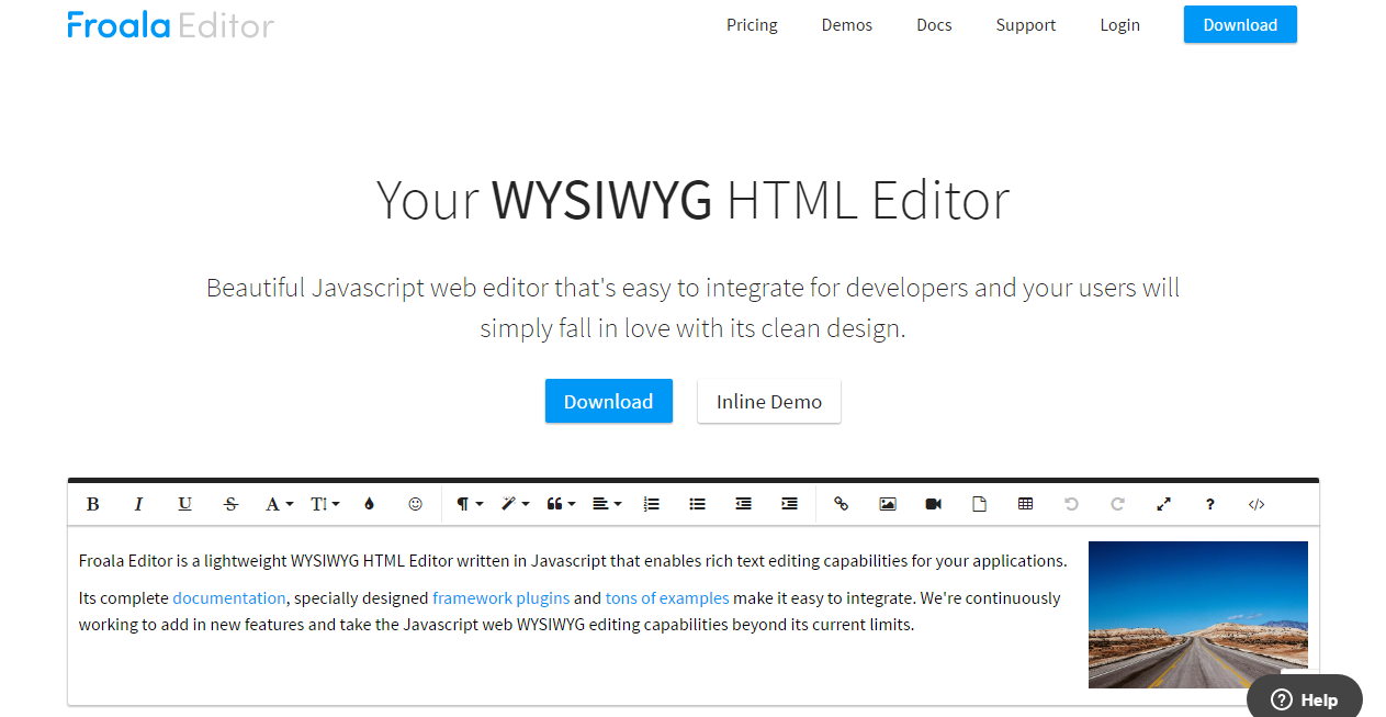 Wysiwyg editor