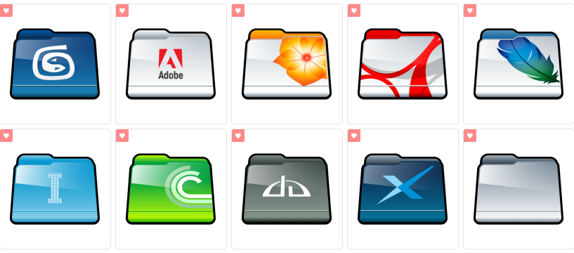 FREEWARE TWO COLOR FOLDER ICON SETS